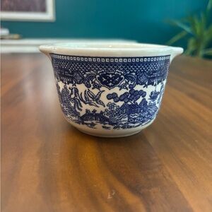 Royal Blue Willow Vintage Sugar Bowl No Lid